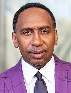 Sports media personality Stephen A. Smith from New York [h]