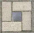 Klausener's Stolperstein in Düsseldorf, Leo-Statz-Platz on Kronprinzenstaße