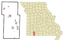 Location of Galena, Missouri
