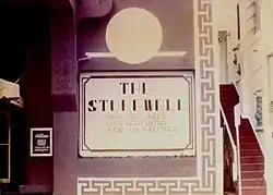 A sign inside the Stonewall Inn's 1970s location at Miami Beach, Florida