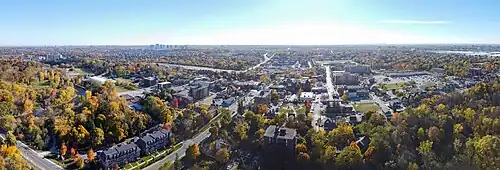 Aerial view of Streetsville