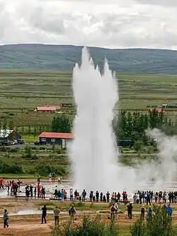 Strokkur erupting in 2010
