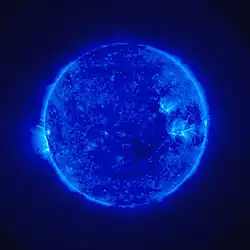 One of the first images of the Sun taken by STEREO December 4, 2006