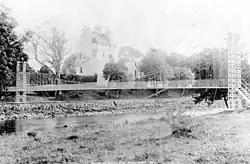 Suspension Bridge Over Dee at Abergeldie Castle - photographic print