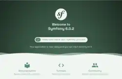 Symfony Welcome Page