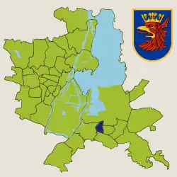 Location within Szczecin