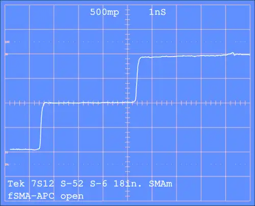 TDR of step into disconnected APC-7mm connector