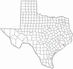Location of Hillcrest, Texas