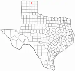 Location of Spearman, Texas