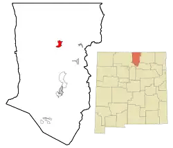 Location of Questa, New Mexico