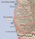 Map of Tartus governorate