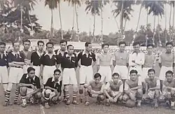 The photo shows the two team competing for the championship in 1934