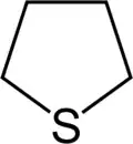 Structure of thiolane