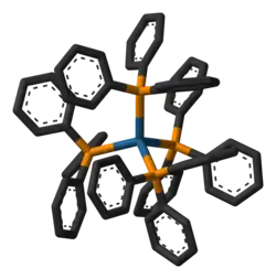 3D model of the tetrakis(triphenylphosphine)platinum(0) molecule
