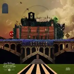 A portrait of Billlie sitting against an eerie background