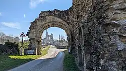 The abbey's gatehouse