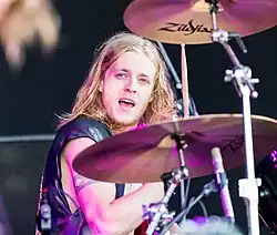 Performing with the Darkness at Rock am Ring 2018