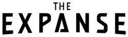 Textual logo in black block-capital lettering, "The" in smaller text above the word "Expanse", the letter A stylized as a triangle.