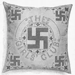 Pillow cover offered by the Girls' Club in The Ladies Home Journal in 1912