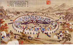 The Khan of Badakhsan asks to surrender, 1759. By Jean-Damascène Sallusti.