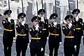 A sabre drill team from the Kremlin Regiment