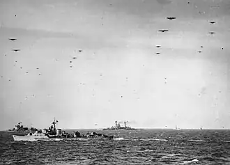 The Operation Overlord (June 1944) was the largest naval operation in history, in a relatively small maritime environment (the English Channel).