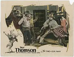 A poster for a silent Western film from 1926
