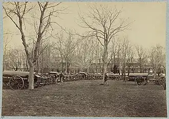 Cannons in 1862 in the Washington Arsenal