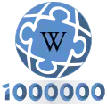 1,000,000 entries celebration logo (April 2024)