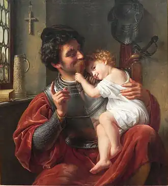 The Captain and His Infant Son (1832)