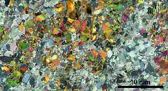 Image 19Thin section scan, by Kallerna (from Wikipedia:Featured pictures/Sciences/Geology)