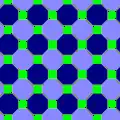 Truncated square tiling (ignoring color also, with smaller translations)
