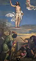 Titian Resurrection, 163 x 104 cm