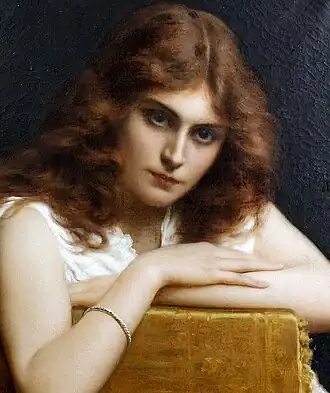 Girl with auburn hair