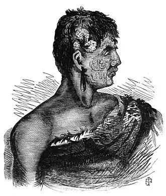 Tītokowaru as illustrated in 1869