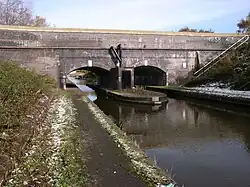 Tividale Aqueduct with old turbine which once generated electricity to illuminate the tunnel