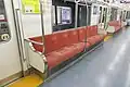 Bucket seats, Toei Subway 5300 series.