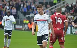 Players during a football match