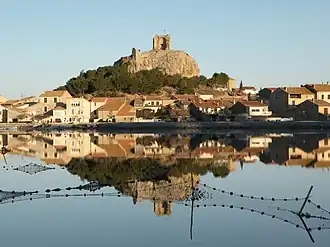Historical city centre with the ruin of the Barberousse tower