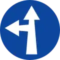 Ρ-51α Turn straight or left ahead (formerly used )