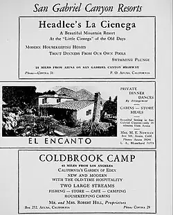 Falling Springs and Cold Brook c. 1936