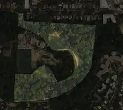 Aerial photo of Tregaron Conservancy