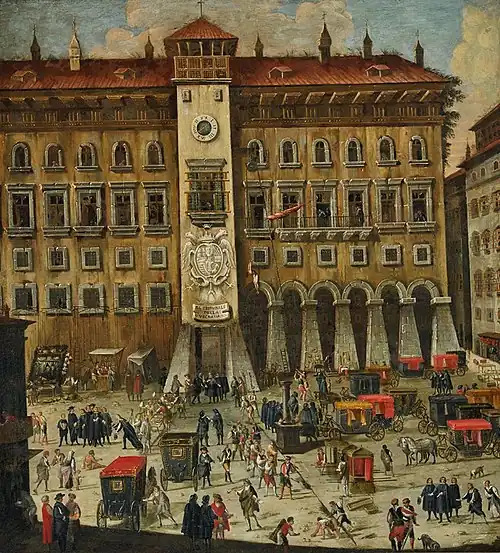 Castel Capuano in the 17th century