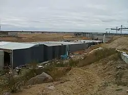 Construction of the auto tunnel. 14.10.2007