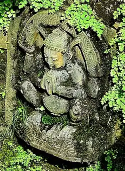 Bhagiratha at the spout of Gahiti, Changunarayan, Nepal