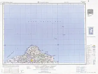 Map including Pengjia Islet (labeled as P'eng-chia Hsü (Hōka-sho) 彭佳嶼) (AMS, 1950)
