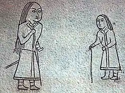 Göktürk petroglyphs from Mongolia (6th to 8th century).[44]