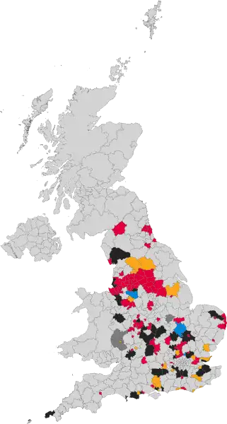 Results of the United Kingdom 1996 local elections