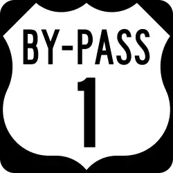U.S. Route 1 Bypass marker