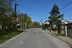 Houses at Gąsek Street in Stare Kabaty, in 2022.